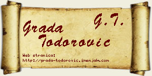Grada Todorović vizit kartica